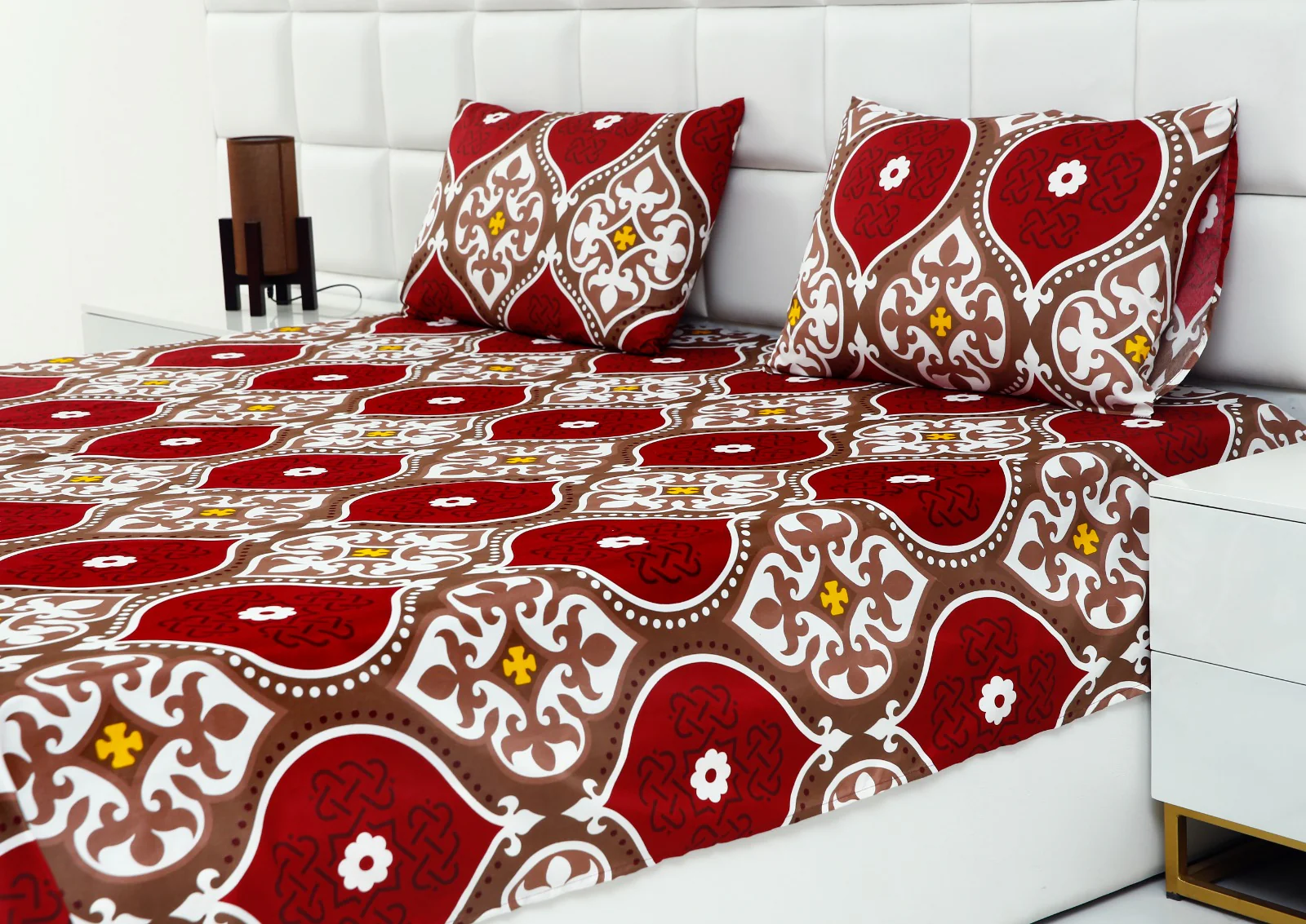 2Pcs Single Bed Sheet-Brown Crown - Image 9