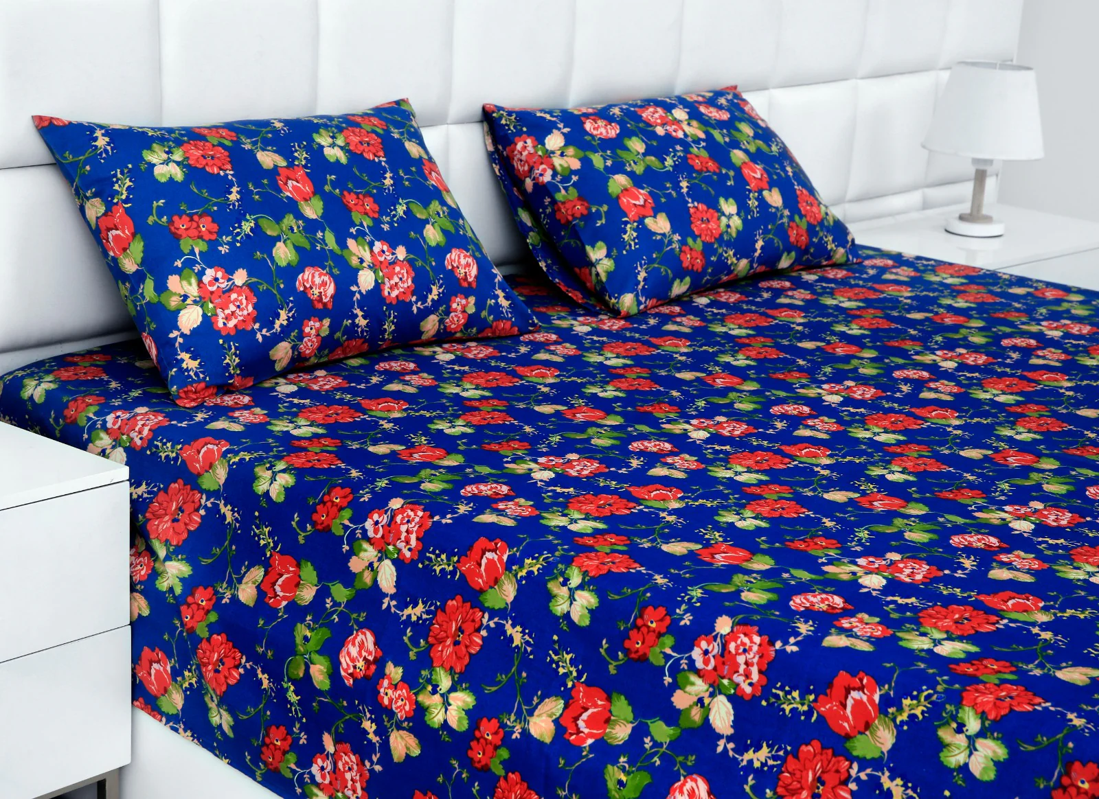 3 PCs Double Bed Sheet-Botanic - Image 5