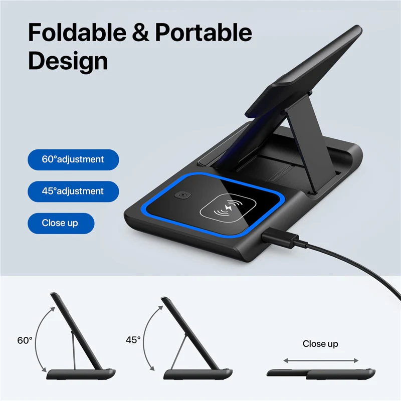 3 in 1 Wireless Fast Charging Stand-SA2408-282 - Image 7