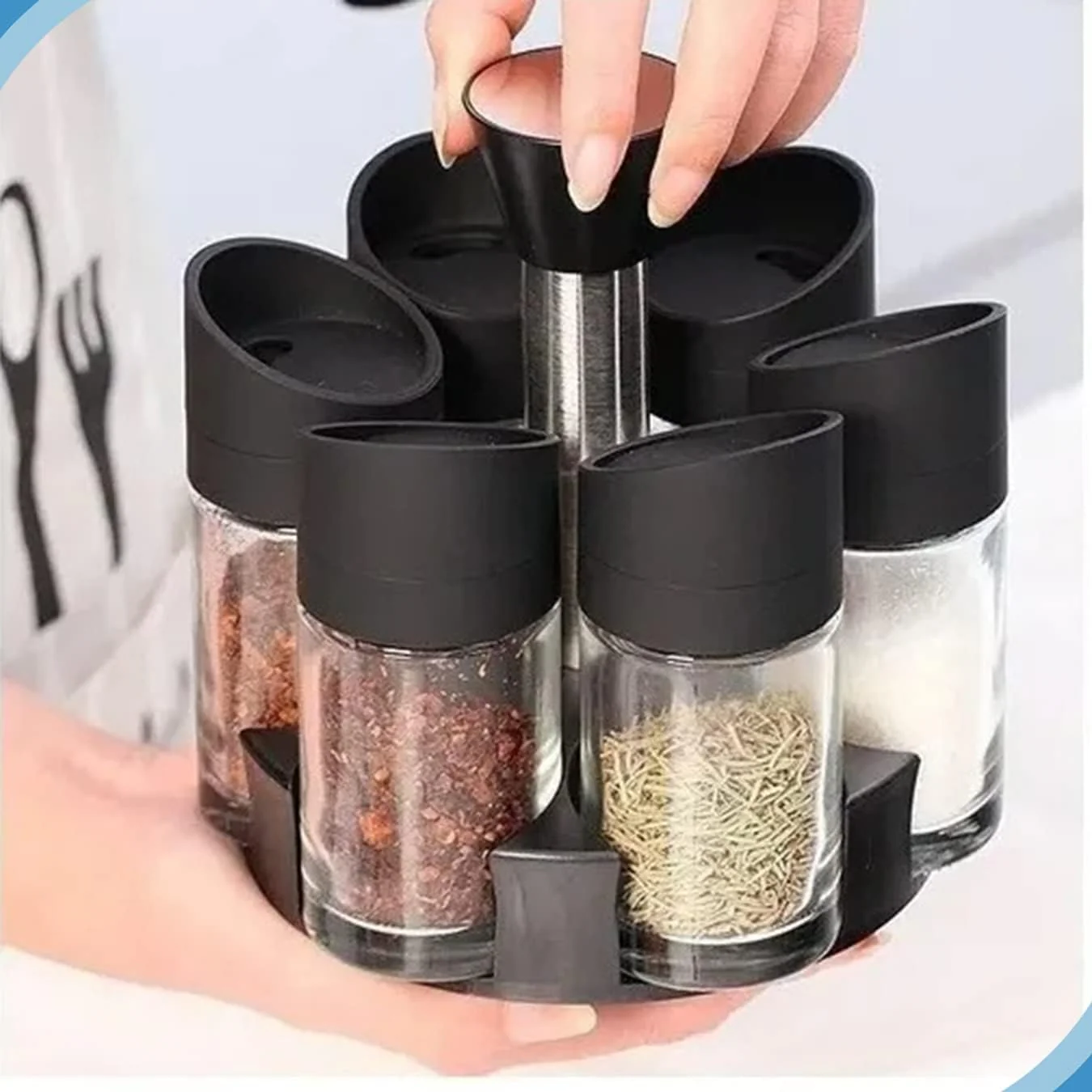 6PCS Rotatable Spice Jar-SA 2411-50 - Image 2