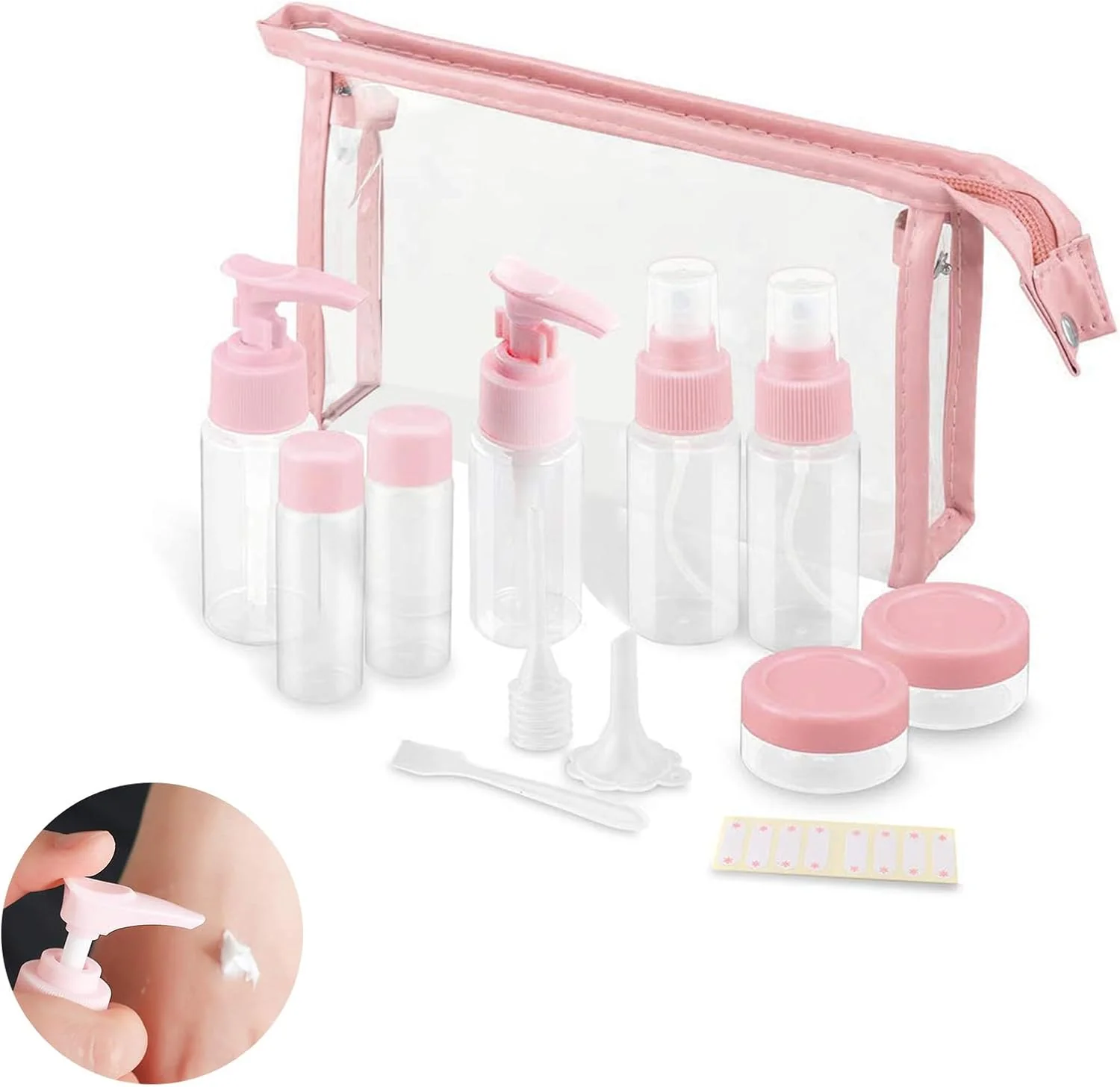 7PCs BPA Free Portable Toiletry Containers Set-(SA2405-178) - Image 2