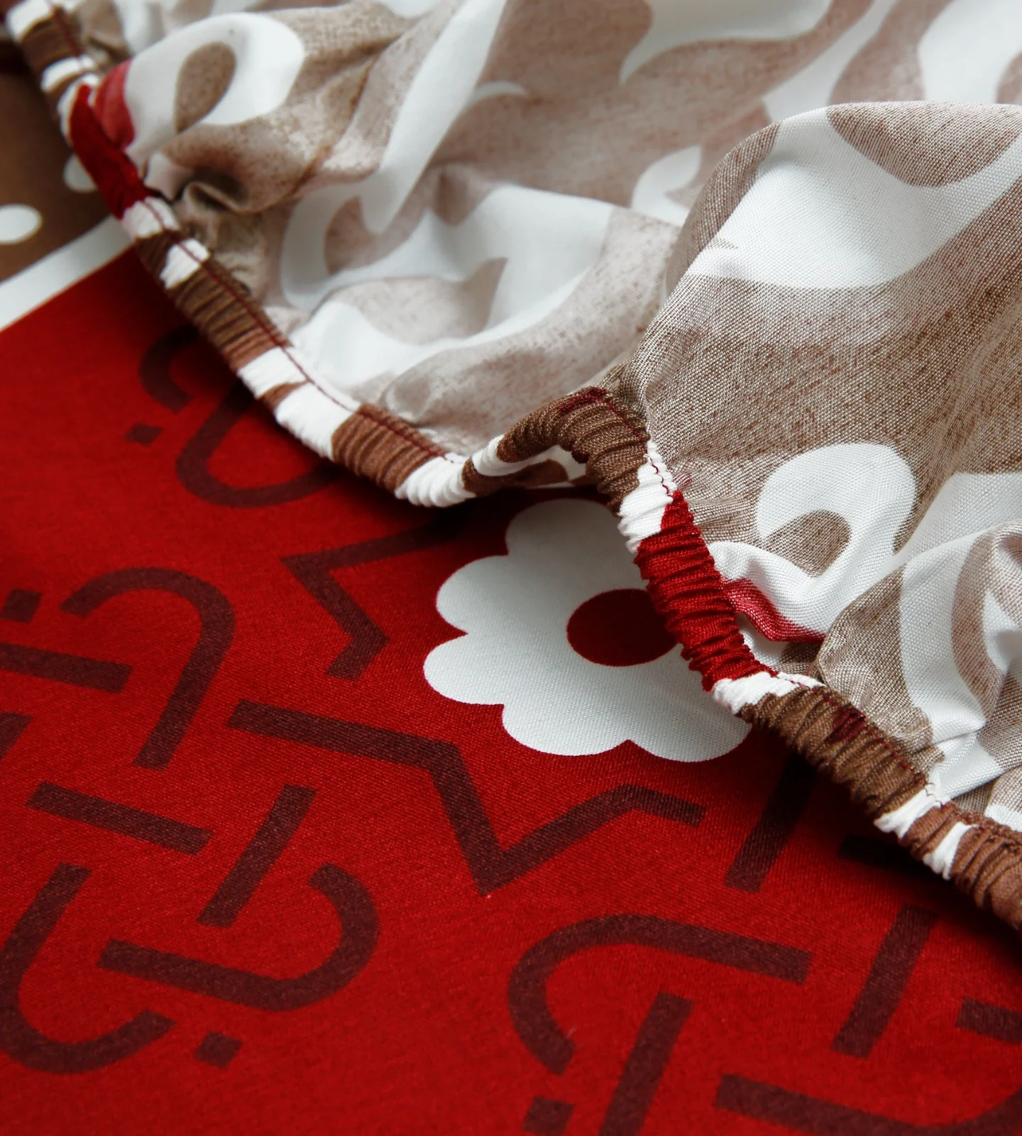 Fitted Bed Sheet-Brown Crowns - Image 8