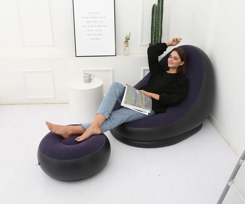 Inflatable Sofa With Foot Rest-SA2411-68 - Image 7