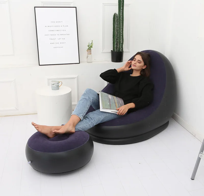 Inflatable Sofa With Foot Rest-SA2411-68 - Image 8