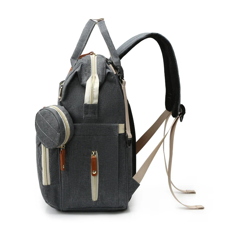 Large Diaper Backpack-SA2408-274(Grey) - Image 12