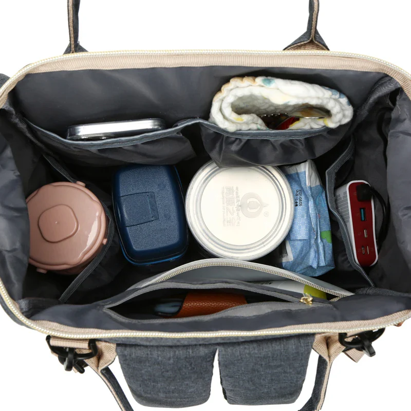 Large Diaper Backpack-SA2408-274(Sliver) - Image 3