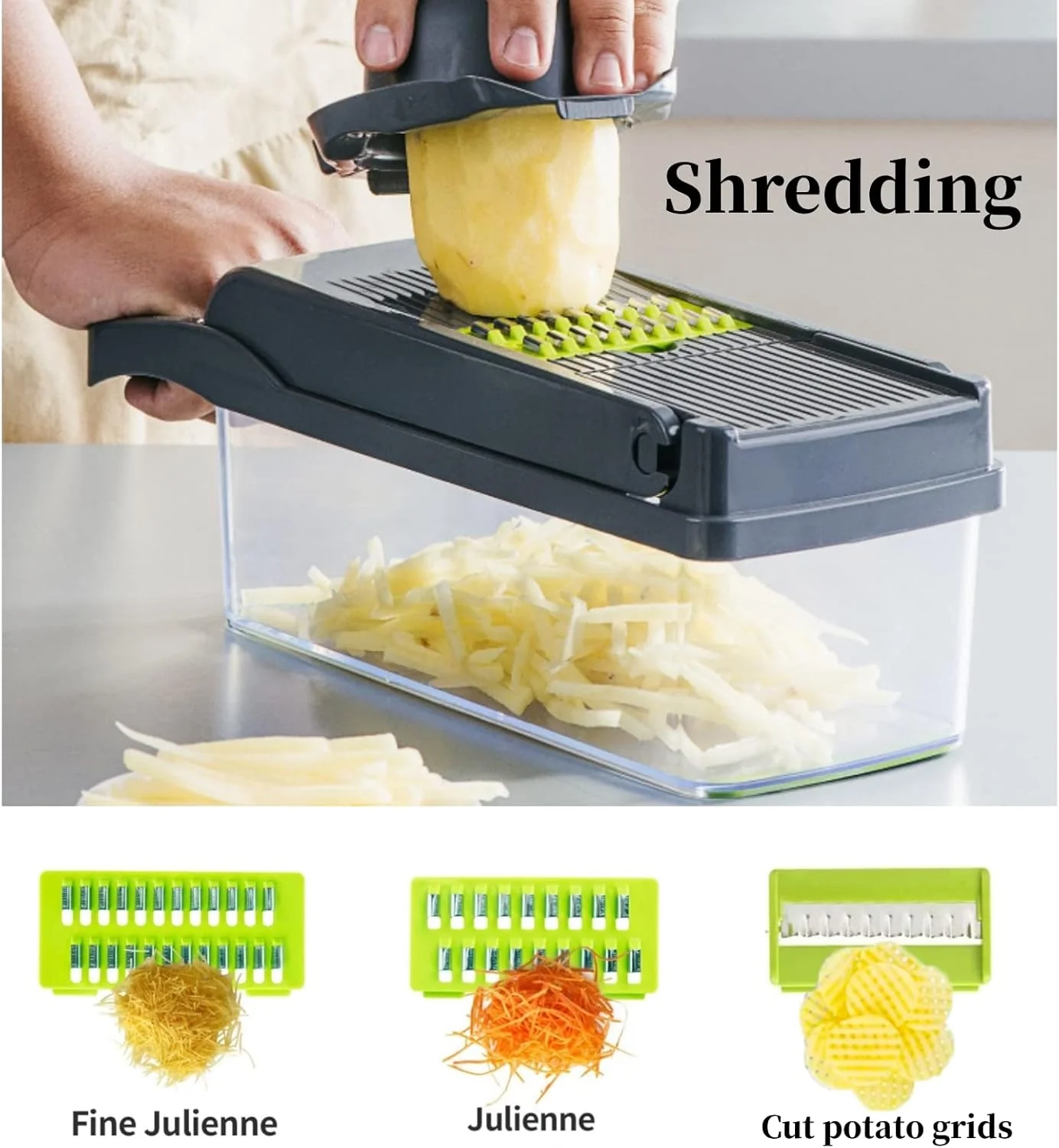 14PCs Multi-functional Food Chopper with Large Container-SA2411-48 - Image 3