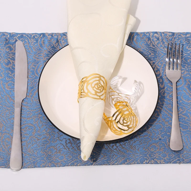 Napkin Holder Rings-Hollow(Sliver) - Image 5