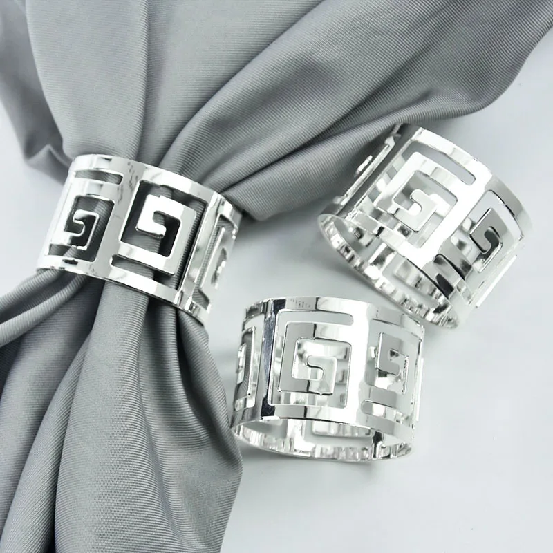 Napkin Holder Rings-Versace(Sliver) - Image 4