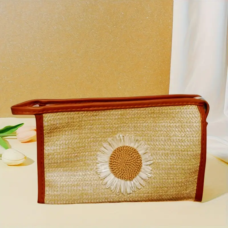 Portable Makeup Organizer Bag-SA2405-114 (Flower) - Image 4