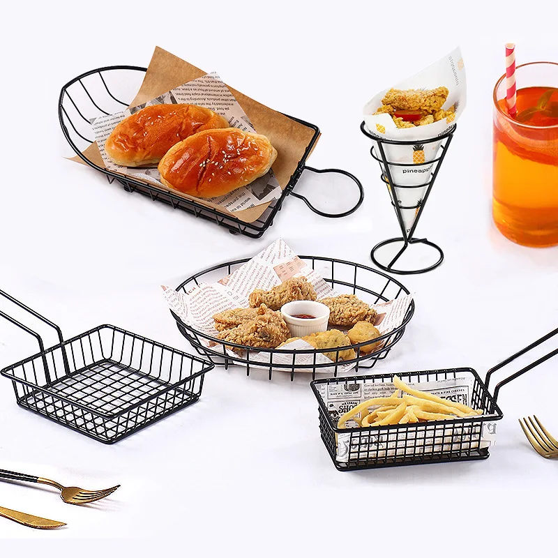 Stainless Steel Boat Snack5647 Basket-Black - Image 8