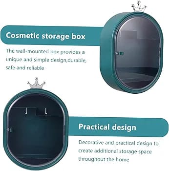 Wall Mounted Makeup Organizer-Green - Image 5